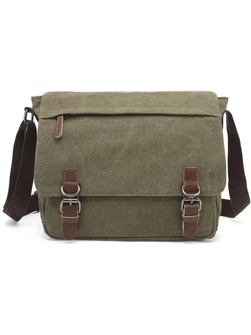 Canvas Messenger Bag Large Crossbody Shoulder Bag Travel Laptop Bag for Men Wome